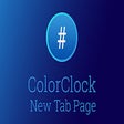 أيقونة البرنامج: ColorClock New Tab