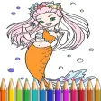 Mermaid Coloring Book for Girl
