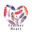 Stylish Wallpaper Feather Heart Theme
