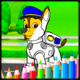 プログラムのアイコン：Coloring PawsPatrol Dog