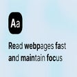 AaRead - Read webpages fast and with less effort