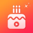 أيقونة البرنامج: Birthday Video Maker - st…