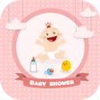 أيقونة البرنامج: Baby shower card maker