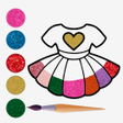 程序图标：Glitter Dress Coloring Bo…