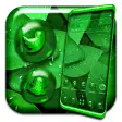 Green Leaf Water Drop Theme
