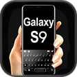 Иконка программы: Black Galaxy S9 Keyboard …