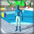 程序图标：super hero water slide up…