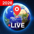 ไอคอนของโปรแกรม: Live Earth Map - World Ma…