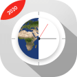 Clock: All Countries Time & Photo Video Lock App