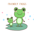 Cute Wallpaper  Friendly Frogs