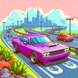 Ícone do programa: Purple Car Track Game