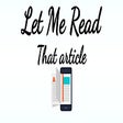 Ikon program: Let Me Read That Article