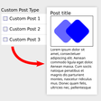Icoon van programma: Custom post type template…
