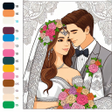 Ikon program: Bride  Groom Color By Num…
