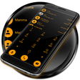 Иконка программы: Dialer Theme Flat Black O…