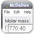 Icône du programme : McDalton-Mass calculator …