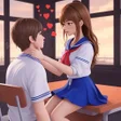 Icoon van programma: Anime Sakura School Simul…