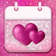 程序图标：Glitter Heart - Cute Cale…