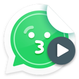 أيقونة البرنامج: Animated Sticker Maker fo…