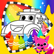 程序图标：Pinkfong Cars Coloring Bo…
