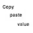 Copy paste value