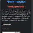 Lorem Ipsum Generator