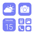 Wow Soft Blue Theme Icon Pack