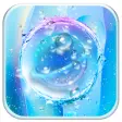 Blue Transparent Water Droplets-APUS Launcher