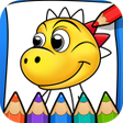 プログラムのアイコン：Dino Coloring  Drawing Bo…