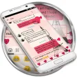 SMS Messages Paris Pink Theme