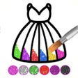 프로그램 아이콘: Glitter Dress Coloring Ga…
