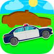 プログラムのアイコン:Police Car Puzzle for Bab…