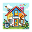 Icoon van programma: House Color Puzzle