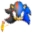 How to draw sonik characters icon