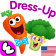 Funny Food DRESS UP games for toddlers and kids