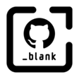 Symbol des Programms: Github Blank Link
