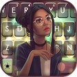 Icon of program: Pretty Glasses Girl Keybo…