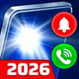 أيقونة البرنامج: Flash Alerts LED - Call S…