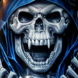 أيقونة البرنامج: Skull Background Wallpape…
