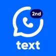 أيقونة البرنامج: Text Call: Second Phone N…