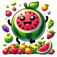 Watermelon 2048: Merge Fruits