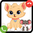 Fake Call Mouse and Cat Game icon