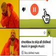 Icon of program: Skip disliked music
