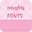 プログラムのアイコン：Naughty Font for FlipFont…