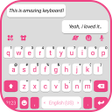 プログラムのアイコン：Pink White Chat Keyboard …
