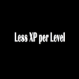 Less XP per Level