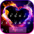 Ícone do programa: Sparkle Love  Keyboard Th…