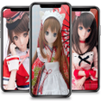 أيقونة البرنامج: Cute Doll Wallpaper
