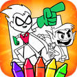 Programın simgesi: Teen Titans Go Coloring g…