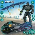 Bat Robot Moto Bike Robot Game